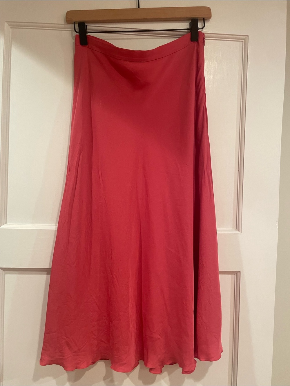 Theory Coral Pink Maxi Skirt